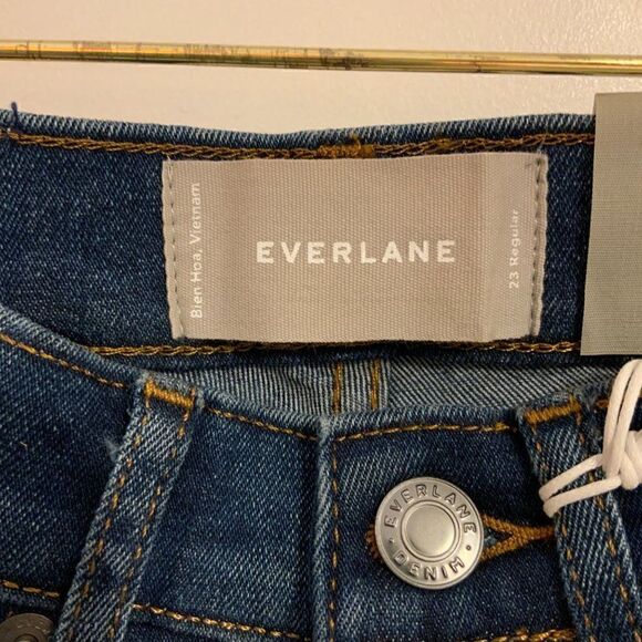 Everlane Jeans Mid Rise Skinny Medium Wash Ankle Length Size 23 New - Picture 6 of 10